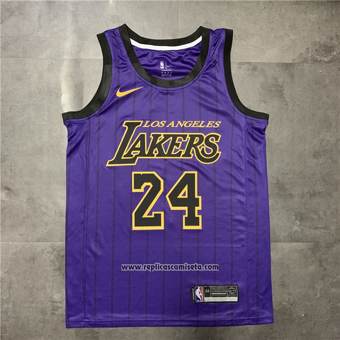 Camiseta Los Angeles Lakers Kobe Bryant #24 Ciudad 2018 Violeta